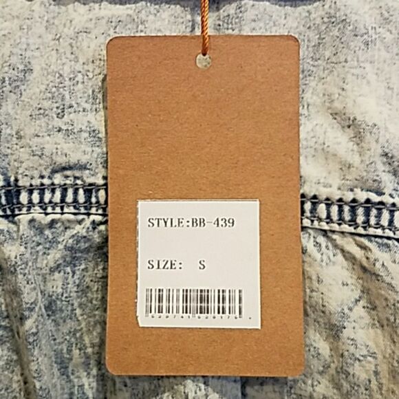 Denim long sleeves jean Shirt size small - Picture 5 of 6